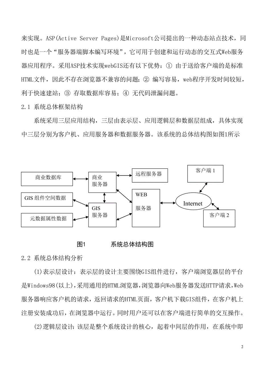 基于WebGIS旅游信息系统设计.doc_第2页