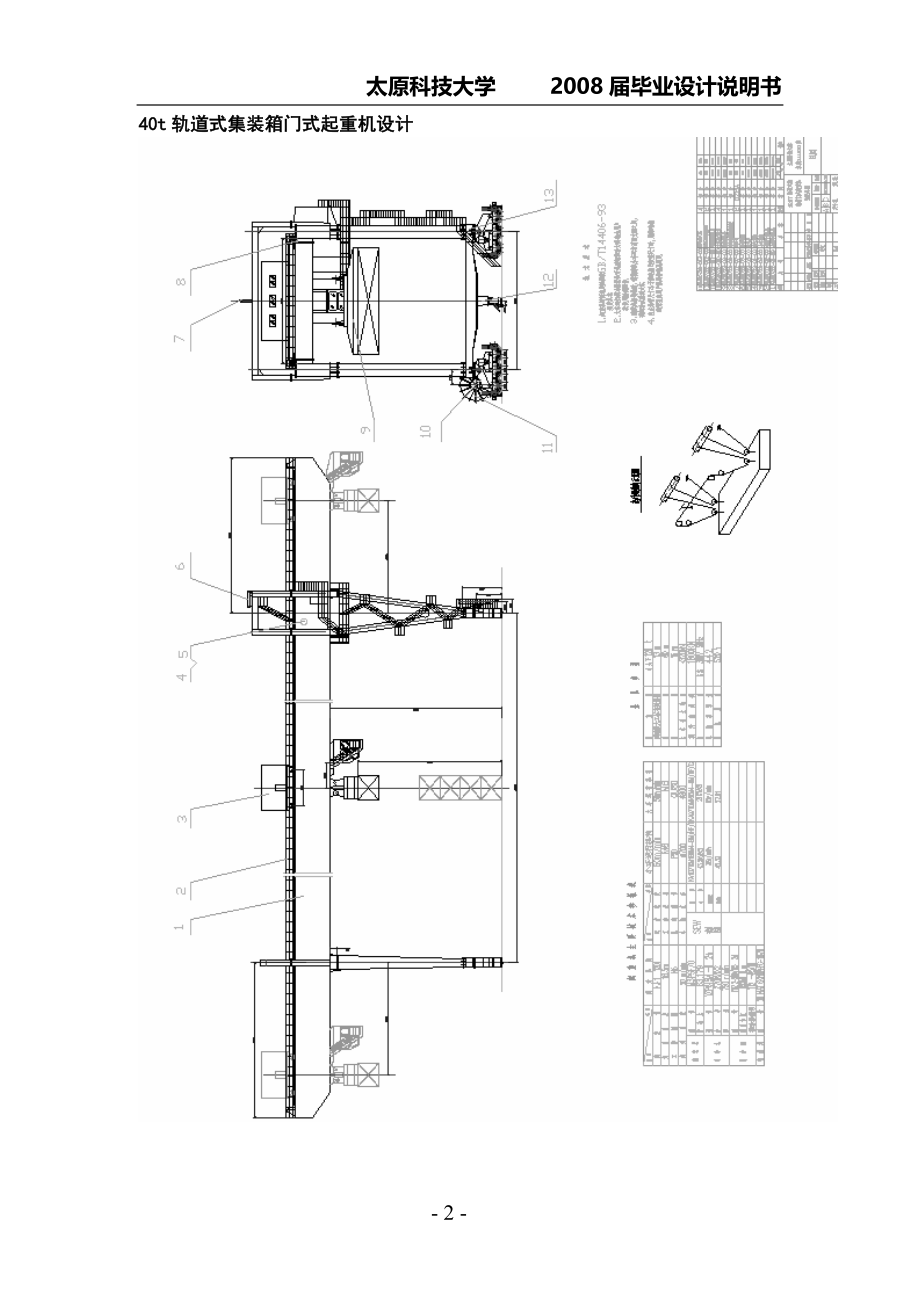 40t轨道式集装箱门式起重机的结构设计_第2页