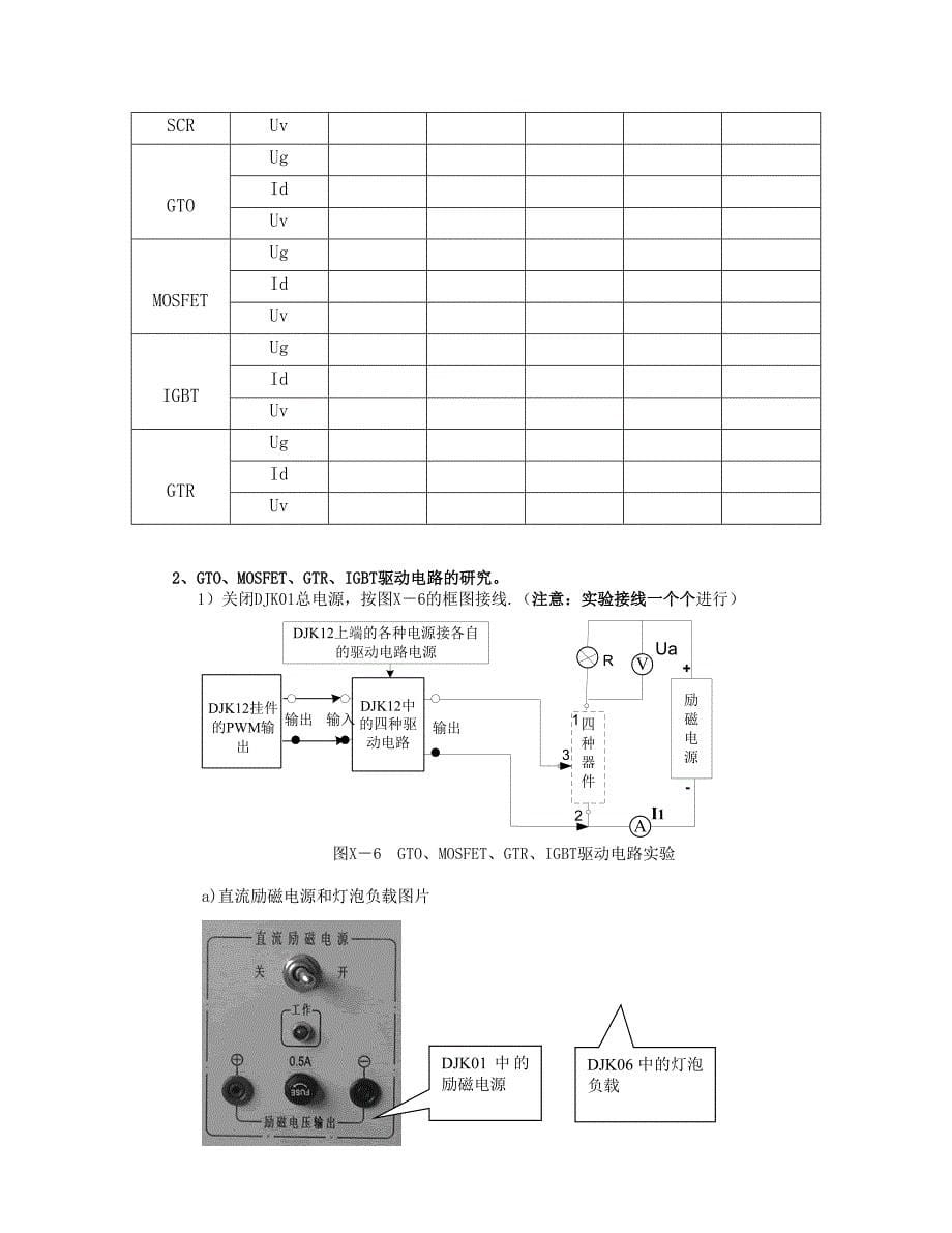 电力电子器件特性和驱动实验一_第5页