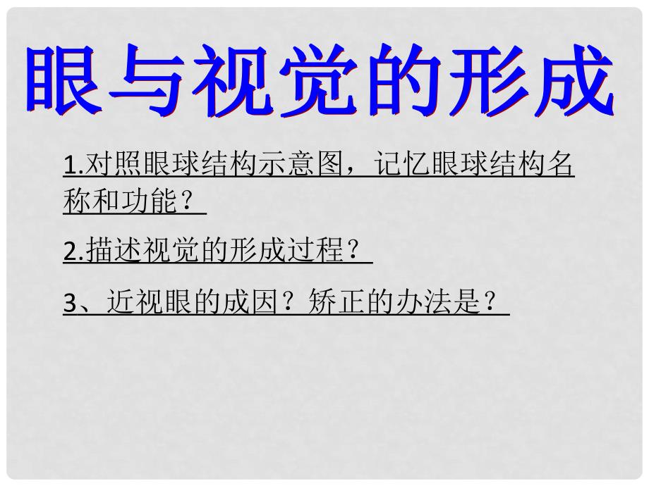 山东省邹平县实验中学七年级生物下册 3.5.4 人体对周围世界的感知课件 （新版）济南版_第3页