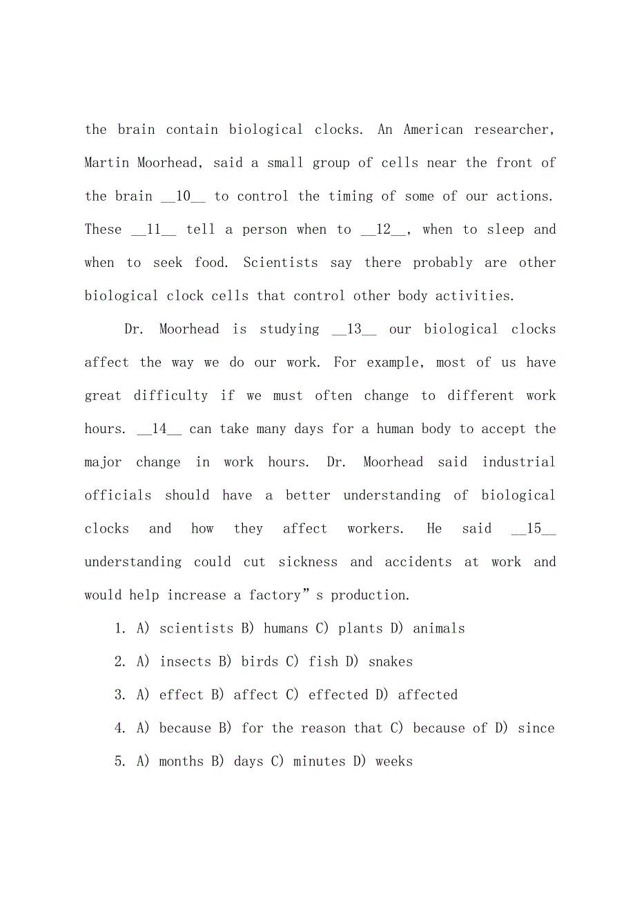 2022年职称英语完形填空练习题综合类A级(7).docx_第2页