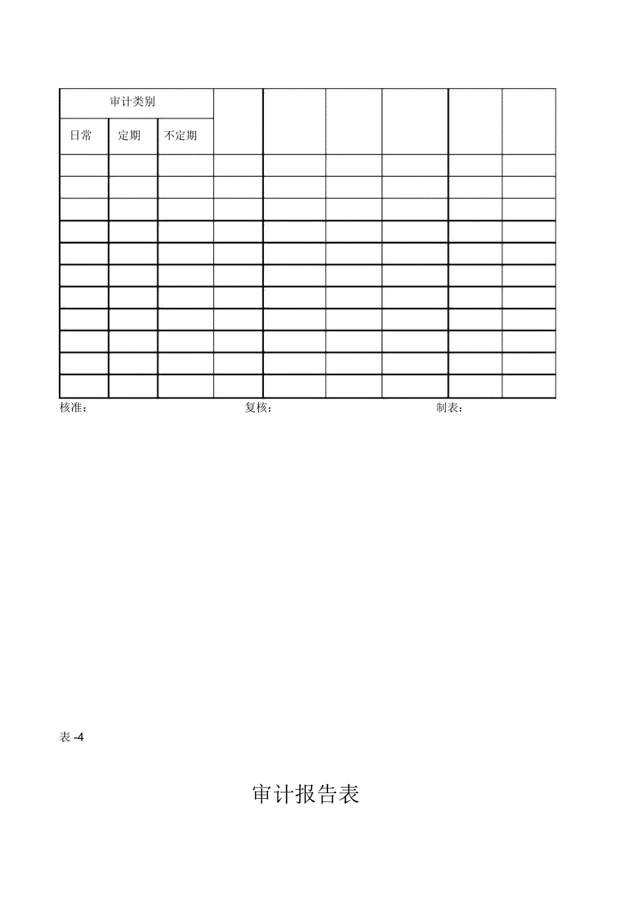 财务审计管理表格(9个表格)_第4页