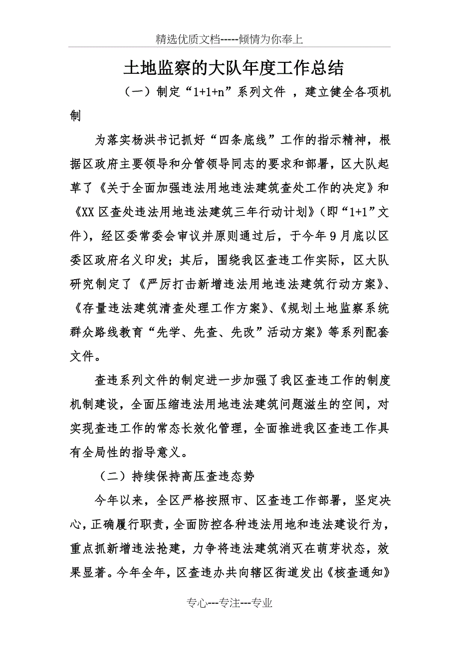 土地监察的大队度工作总结_第1页