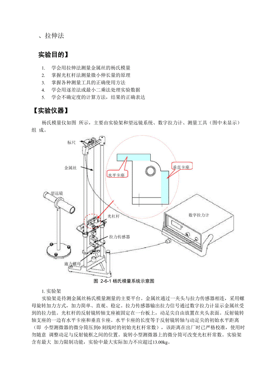 实验6 杨氏模量的测定_第1页