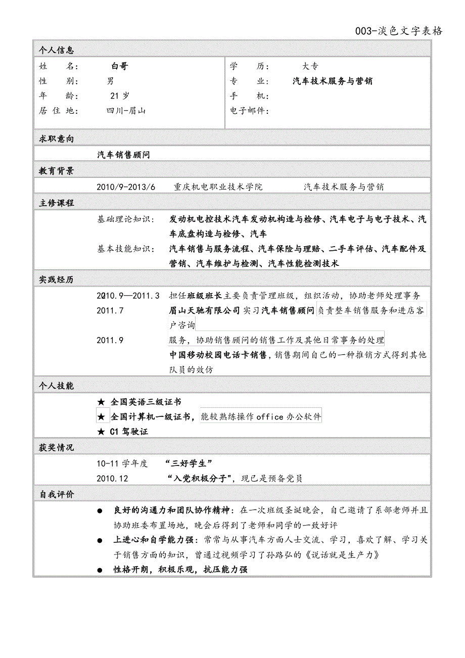 003-淡色文字表格_第1页