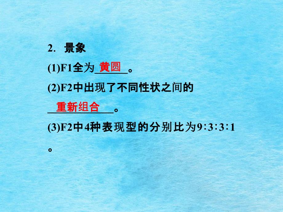 高考导航高考生物第五单元第14讲自由组合定律复习新人教版ppt课件_第3页