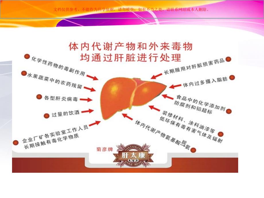 对化学性肝损伤有辅助保护作用的保健品培训课件_第4页