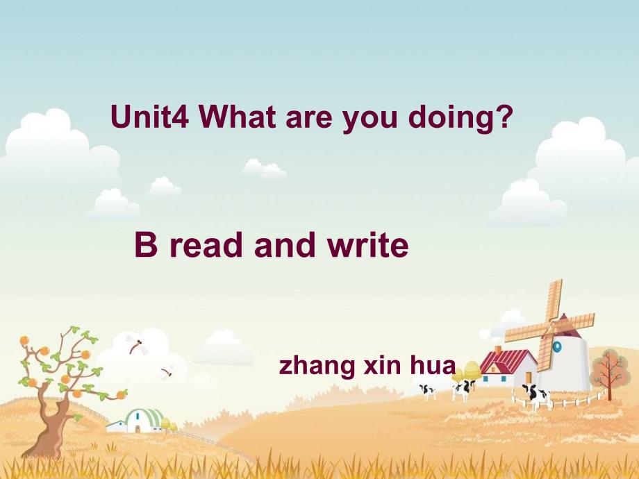 Unit4Whatareyoudoing讲课2_第1页