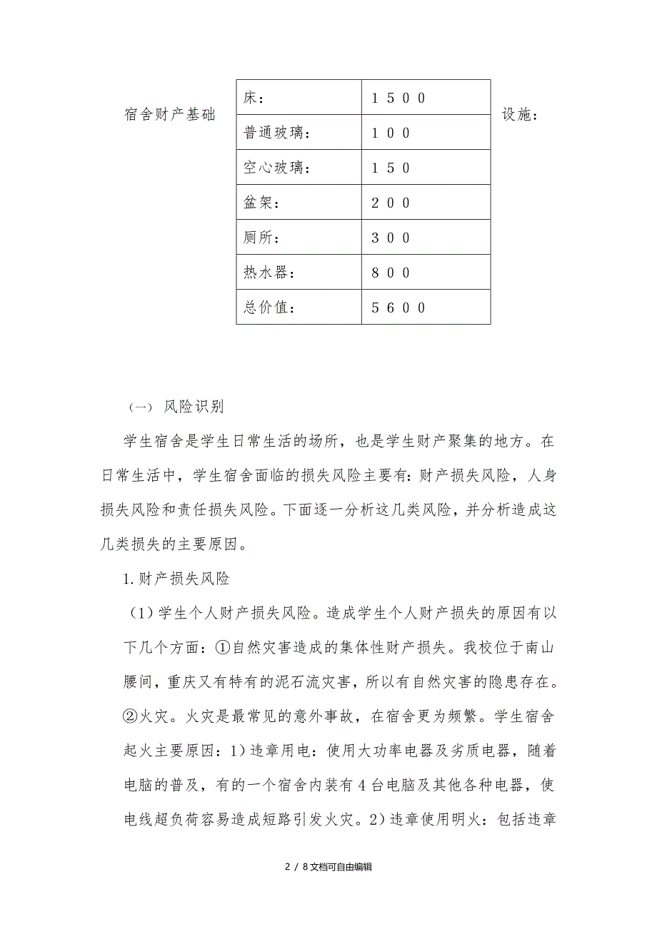 宿舍风险管理方案_第2页