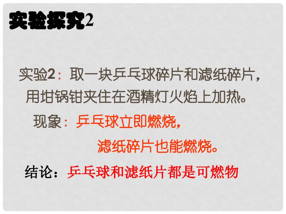 九年级化学上册 第7单元 燃料及其利用 实验活动3 燃烧的条件课件 （新版）新人教版_第4页