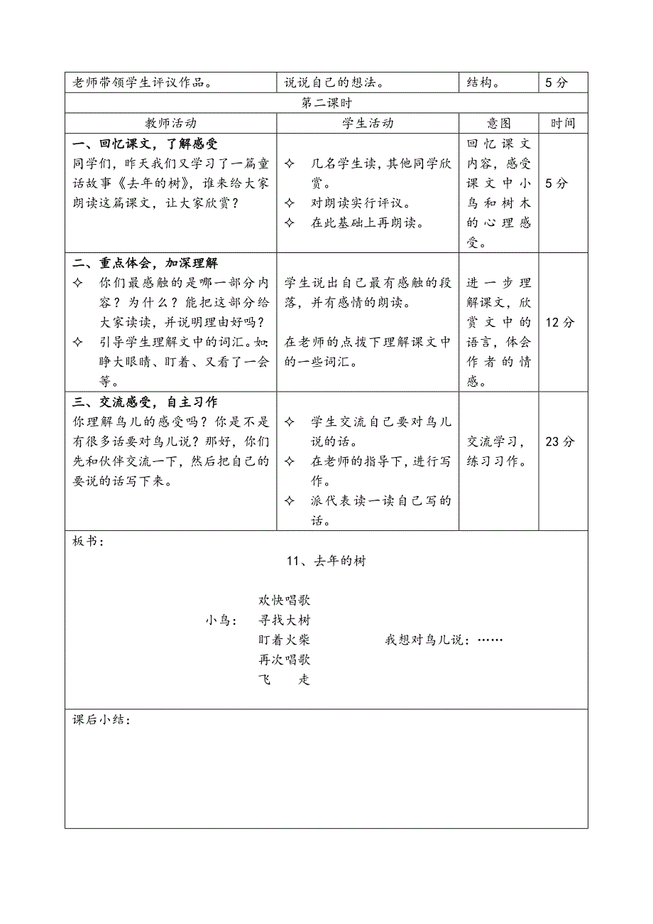 《去年的树》教案_第2页