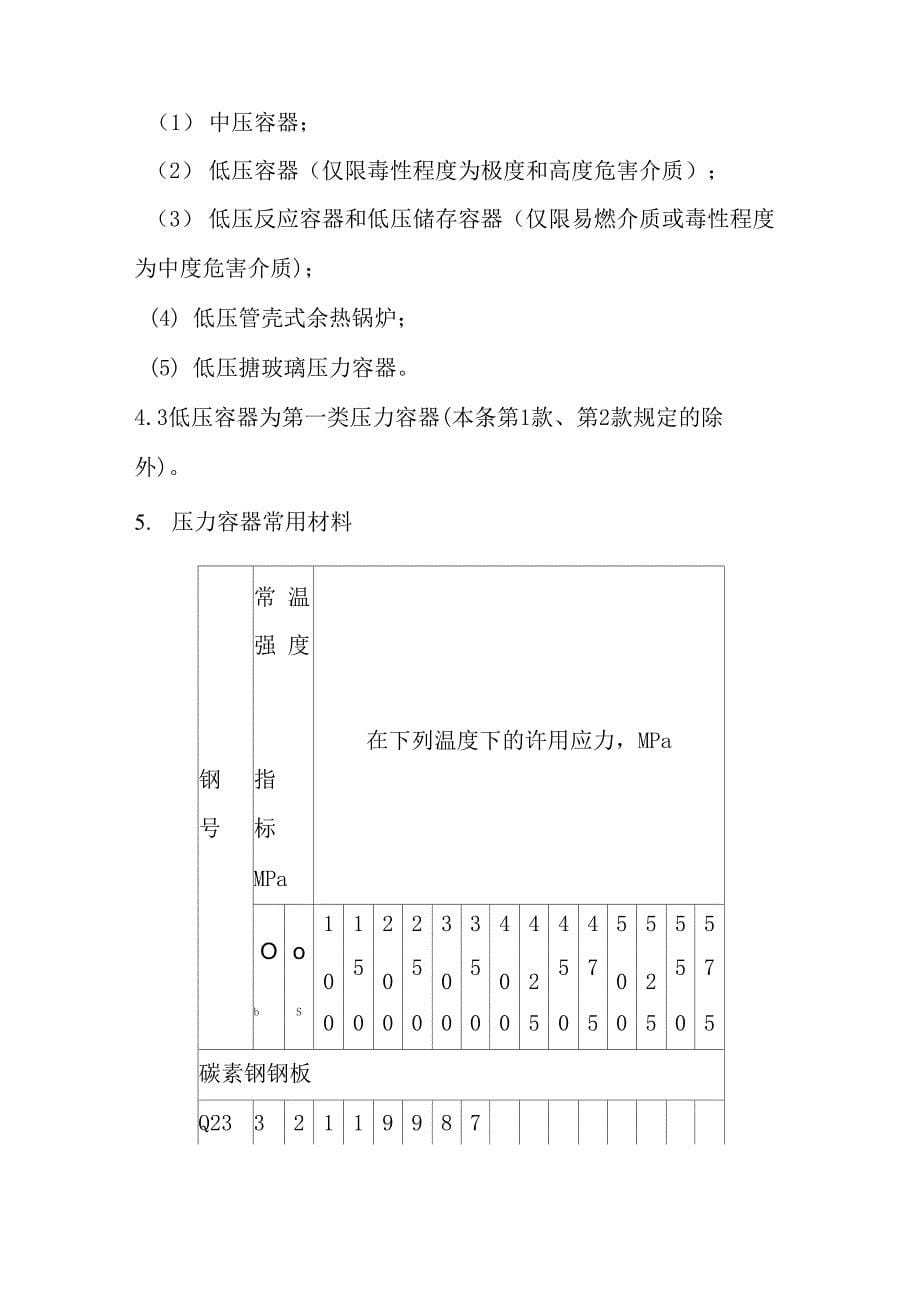 压力容器定义分类及其特点_第5页