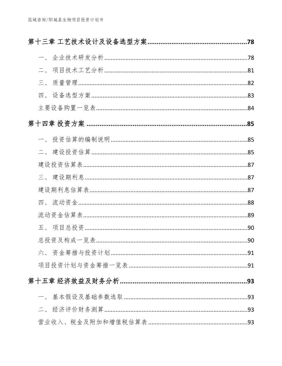 阳城县生物项目投资计划书_第5页