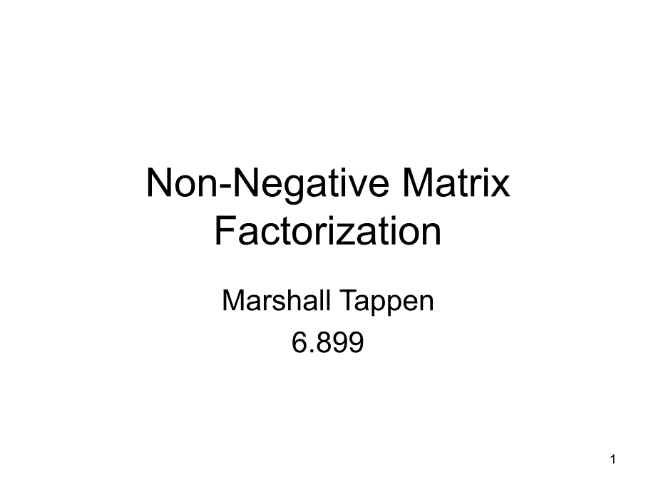 NonNegativeMatrixFactorization_第1页