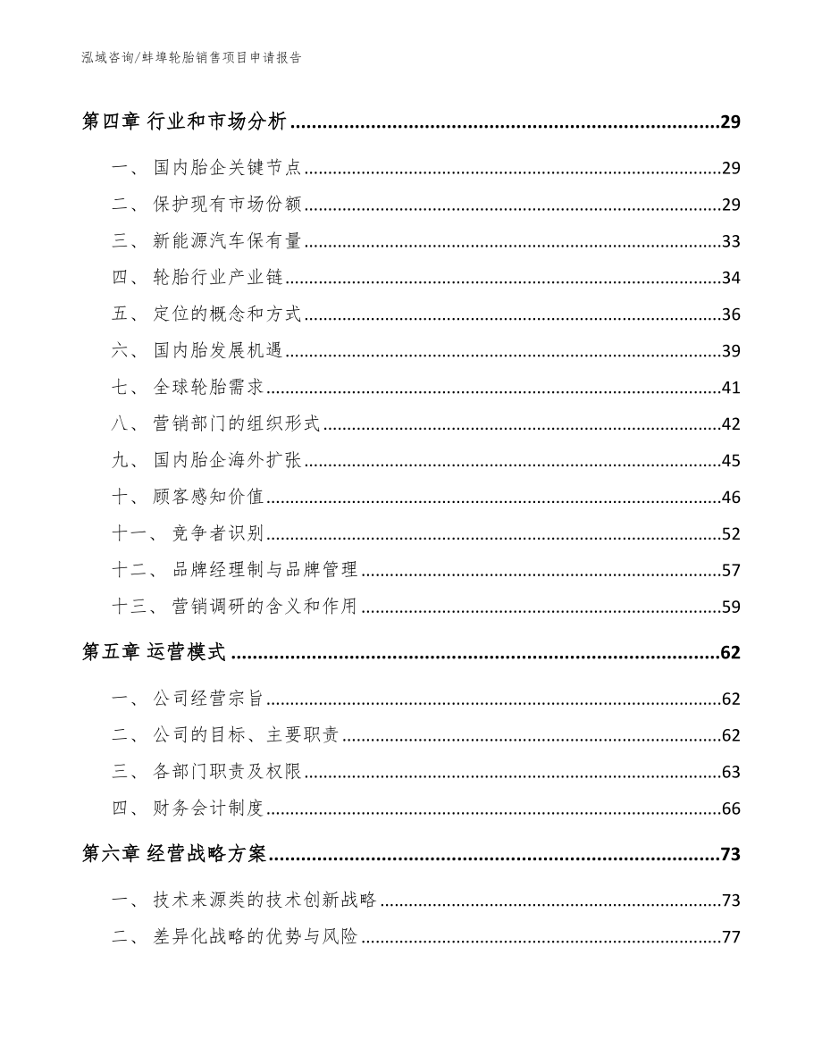 蚌埠轮胎销售项目申请报告（模板）_第3页