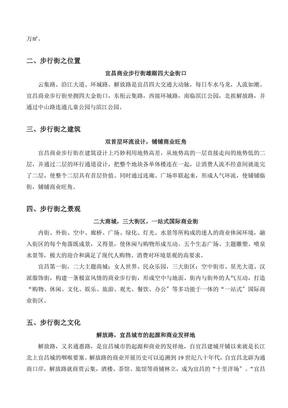 宜昌商业步行街招商资料新_第5页