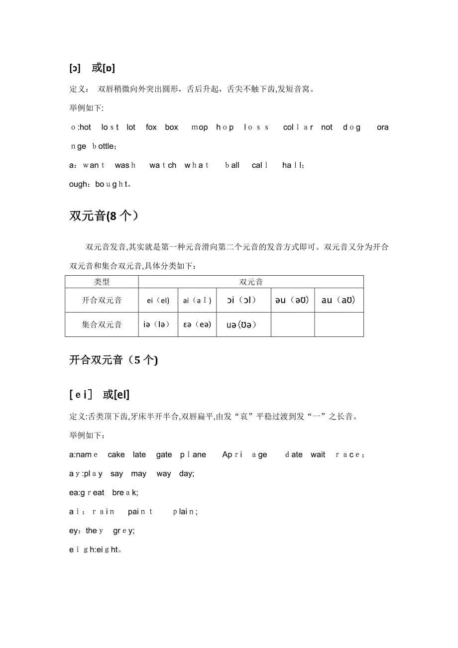 音标学习笔记_第5页