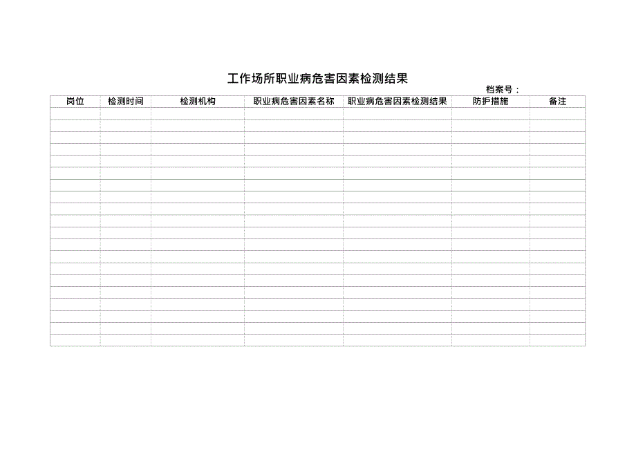 个人职业健康监护档案(一人一档)(最新整理)_第3页