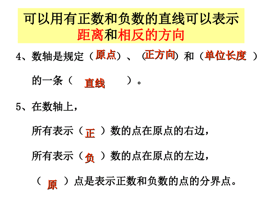 六年级数学下册第一单元负数复习课课件_第3页