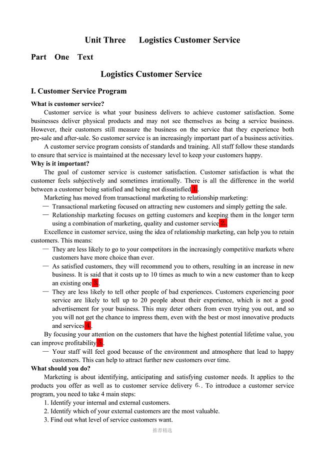 unit-3-Logistics-Customer-Service