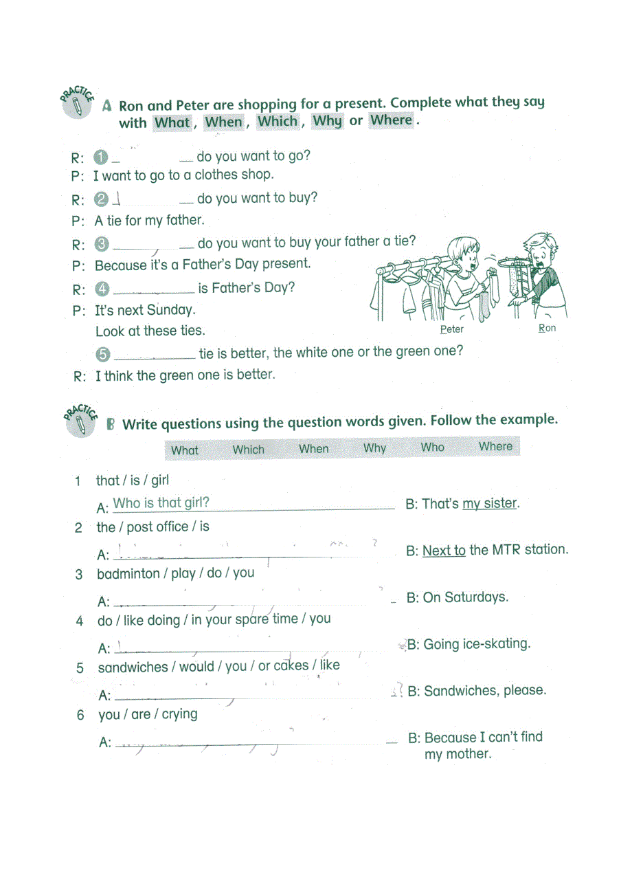 特殊疑问词(练习题)_第4页