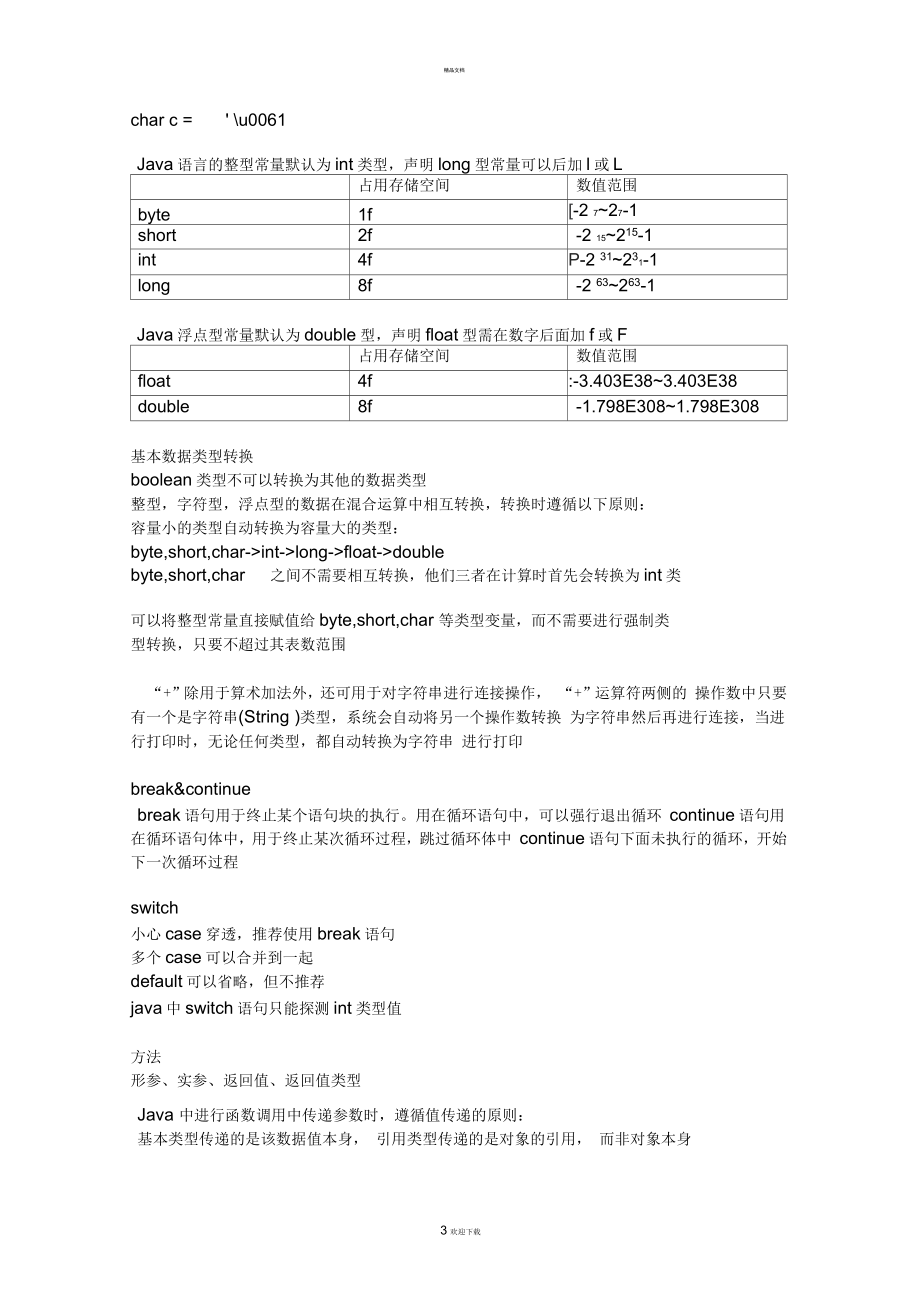 Java知识总结完整版_第3页