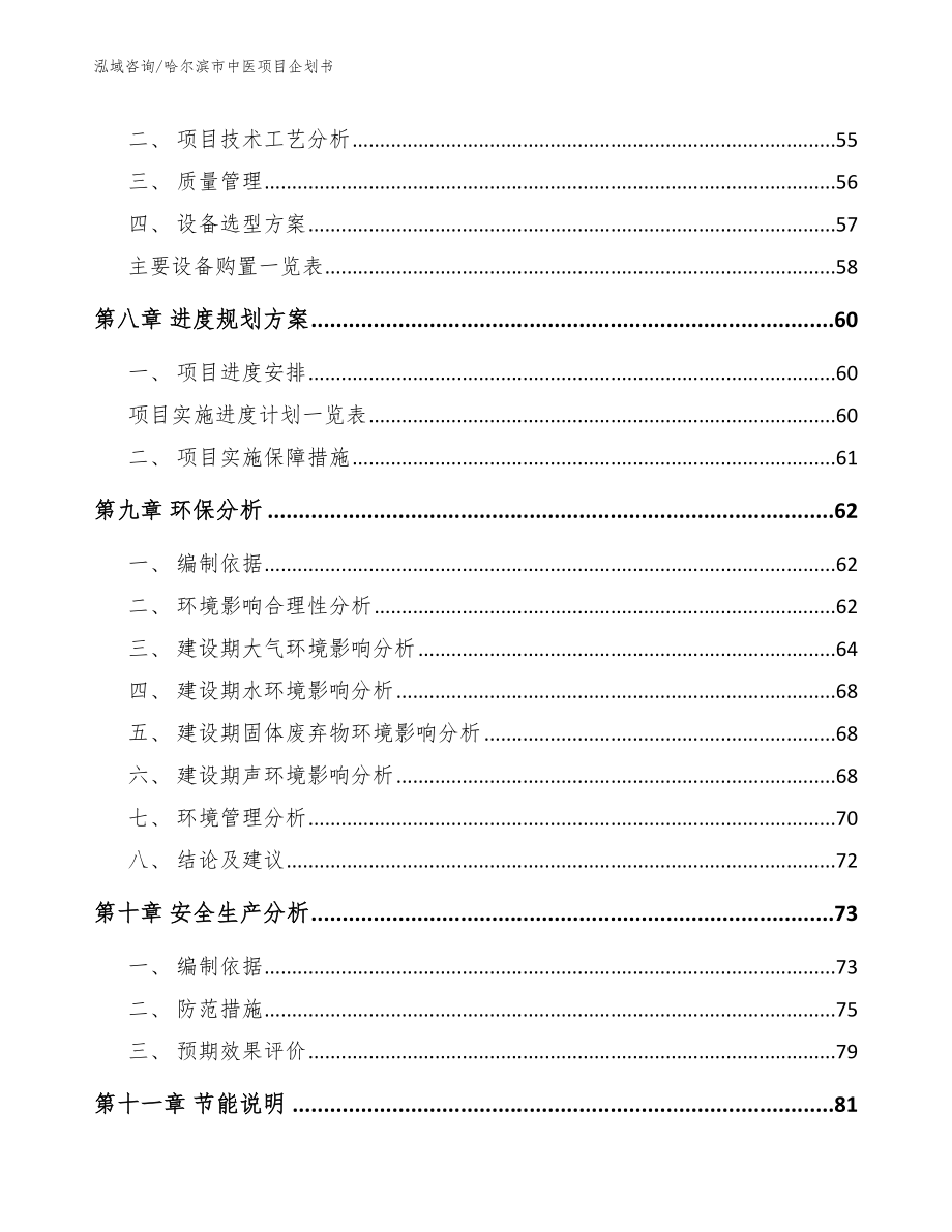 哈尔滨市中医项目企划书（模板范文）_第4页