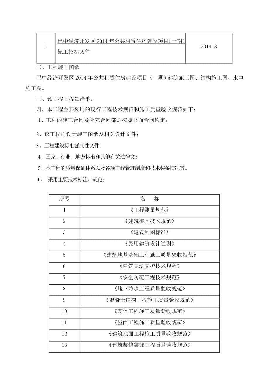 巴中经济开发区公共租赁住房建设项目施工组织设计_第5页