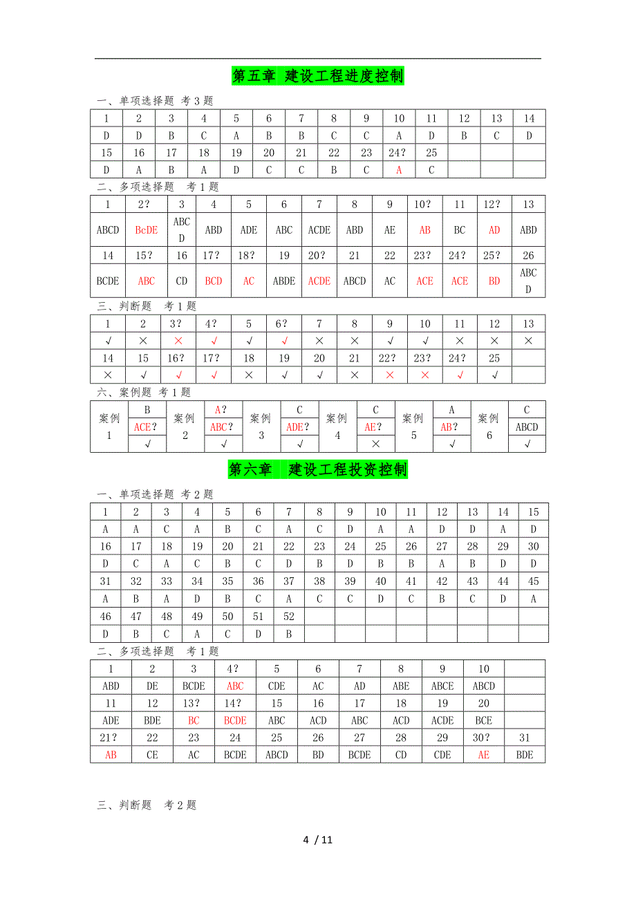 江苏省专业监理业务培训习题集答案_第4页