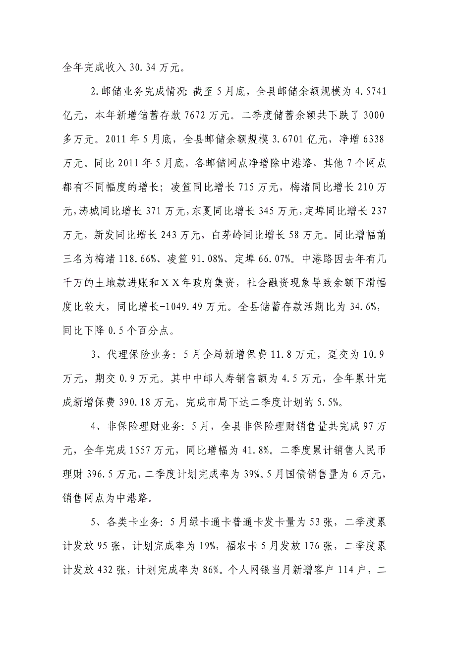 邮政代理金融业务中心上半年工作小结及下半年工作思路.doc_第2页