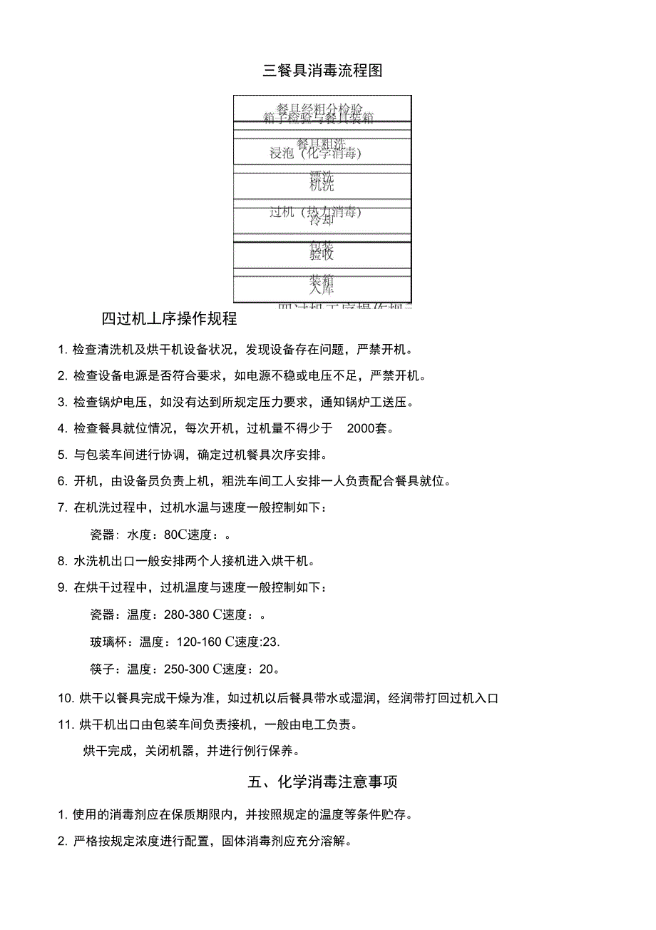 餐具消毒公司生产管理规定_第3页