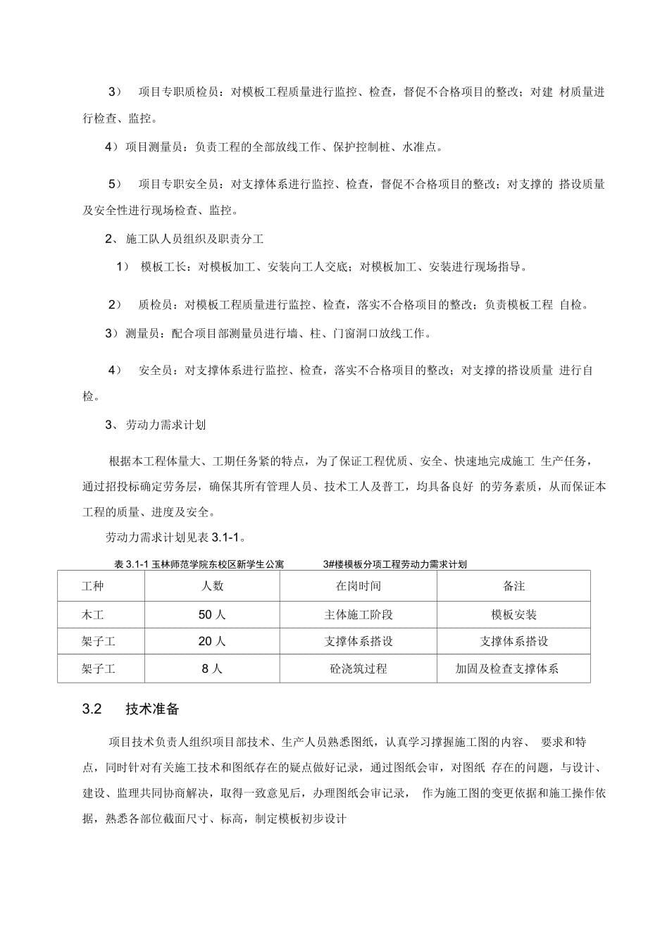 门诊住院综合楼模板工程施工方案培训资料_第5页