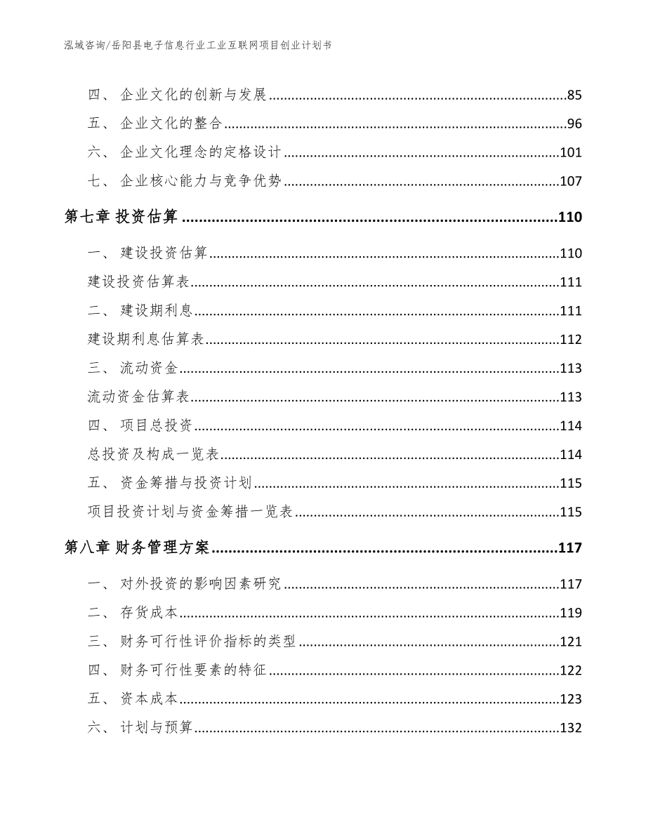 岳阳县电子信息行业工业互联网项目创业计划书_第4页