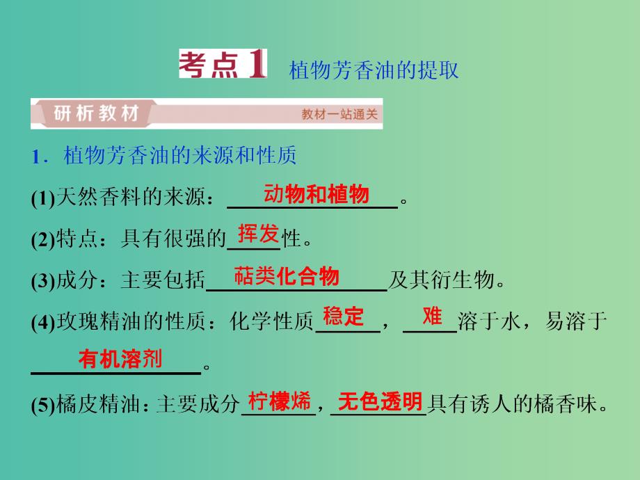 2019届高考生物一轮复习 第十二单元 生物技术实践 第41讲 生物技术在其他方面的应用课件.ppt_第3页