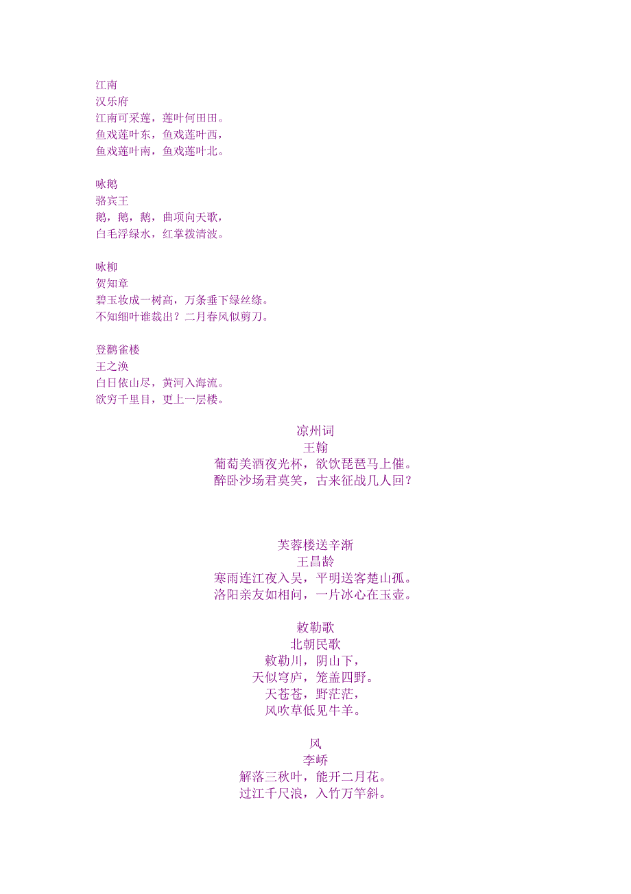 一到六年级诗和公式_第1页