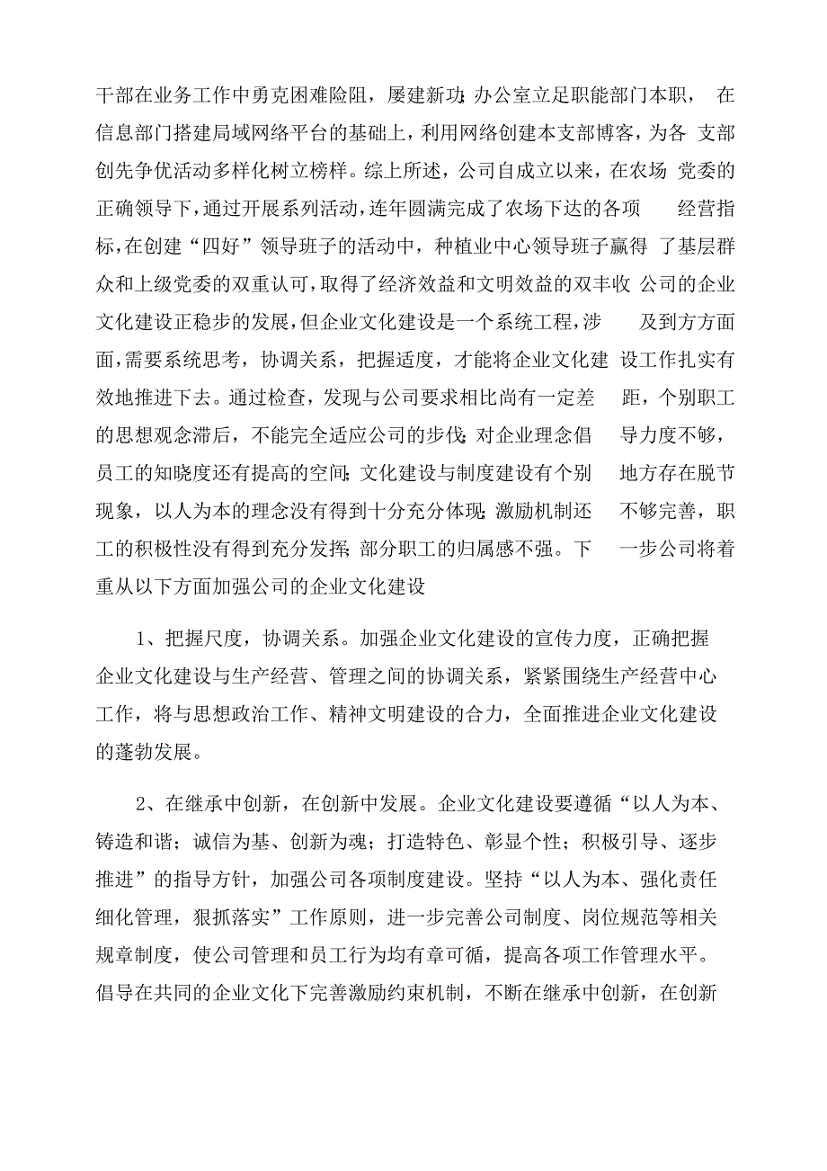 公司企业文化自查报告范文_第4页