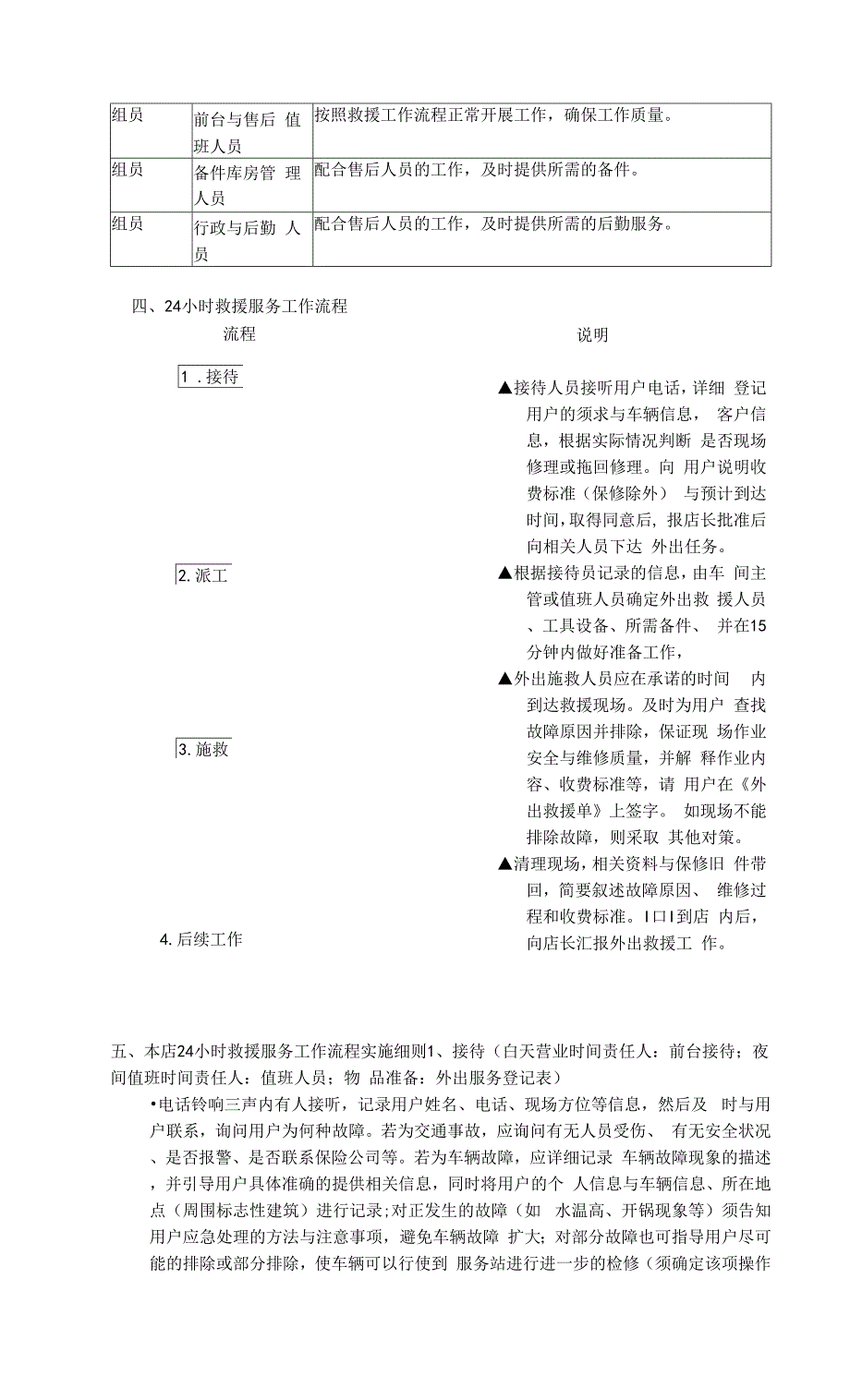 汽车服务站救援制度及管理规定.docx_第4页