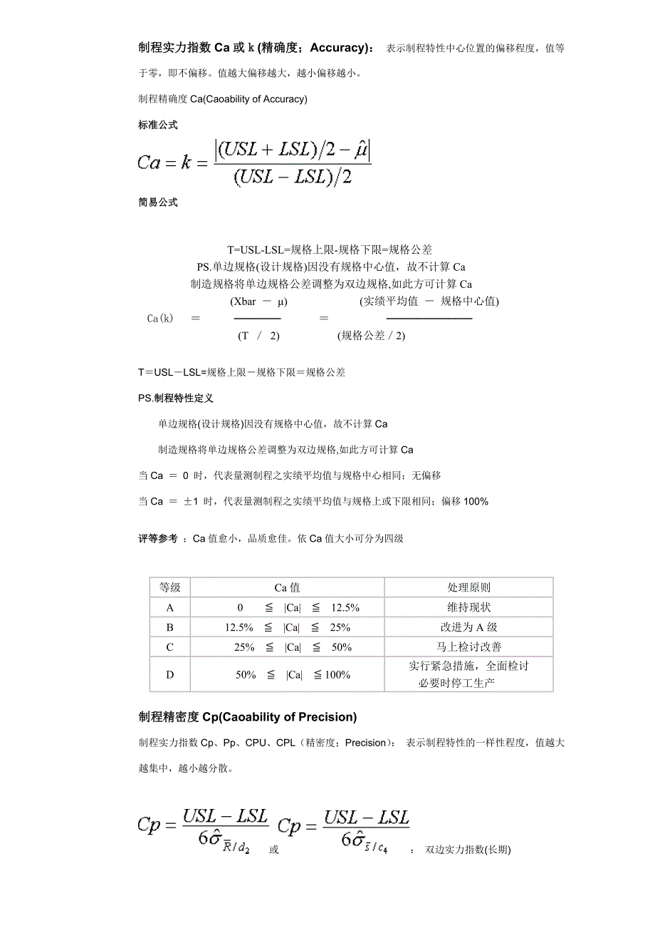 品质管理工具公式汇总_第1页