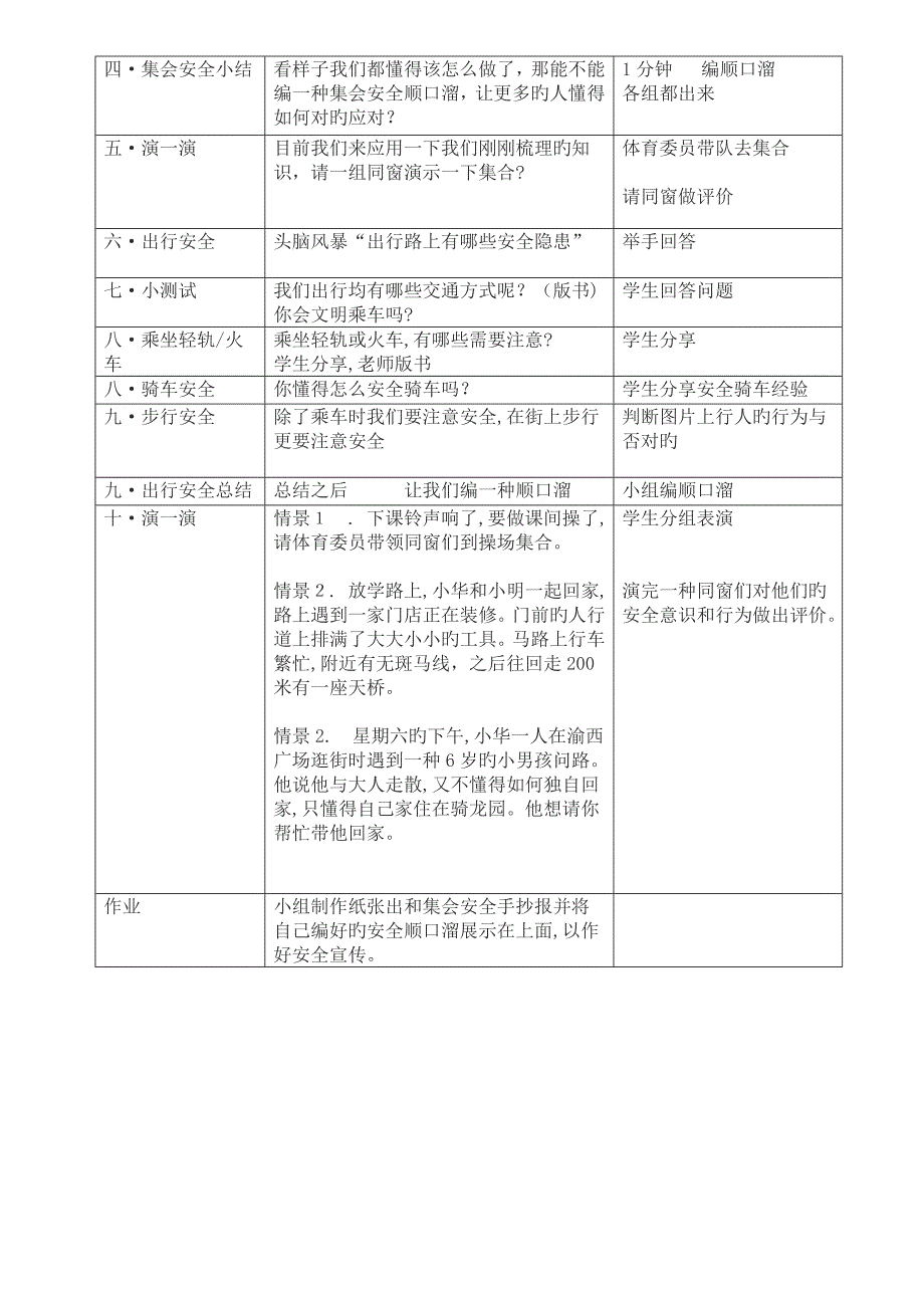 出行安全教育教案_第2页