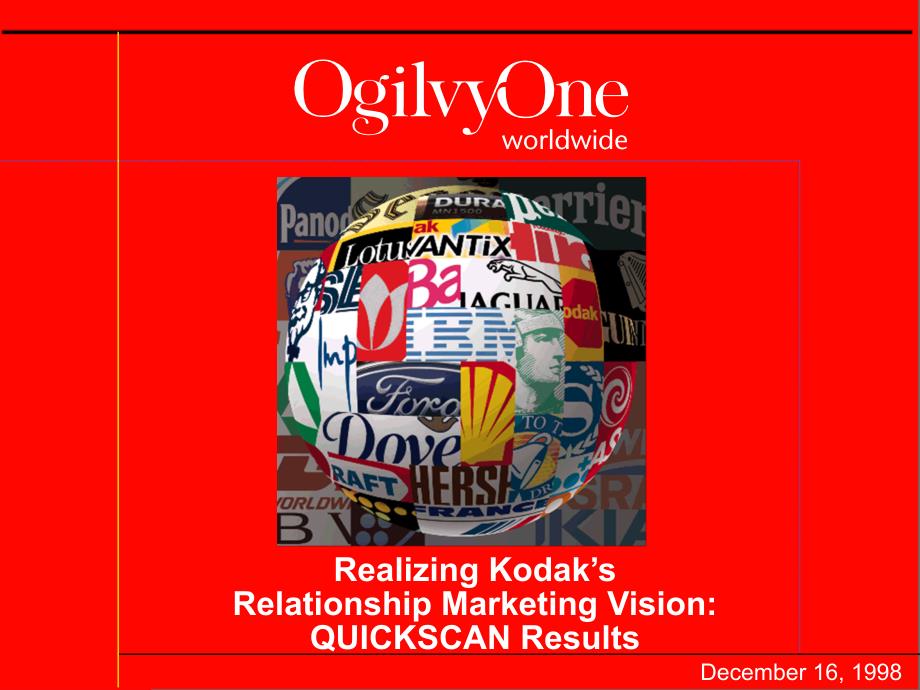 Realizing Kodak’s Relationship Marketing Vision QUICKSCAN Results_第2页