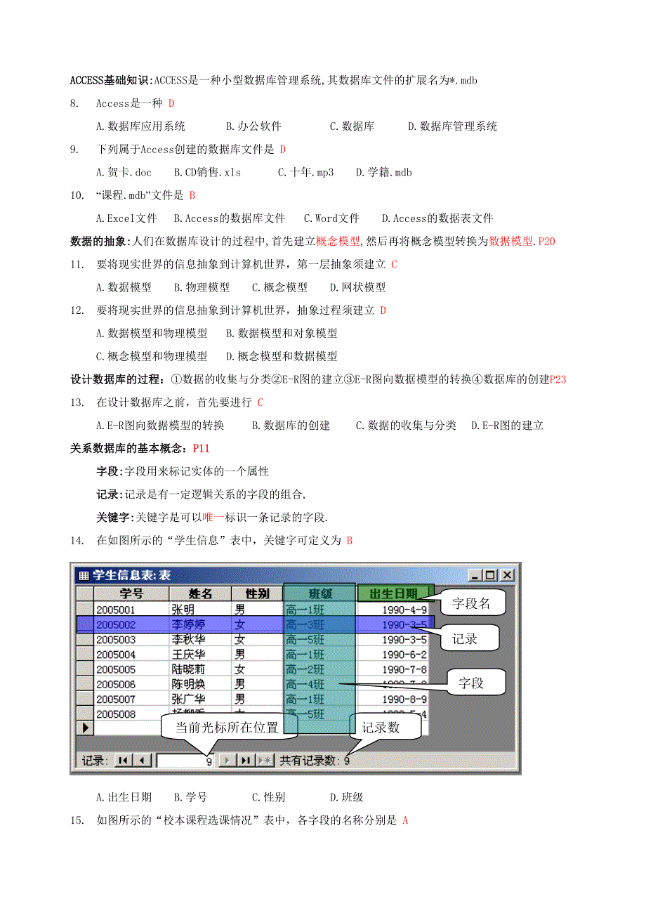 数据管理技术选择题精选_第2页