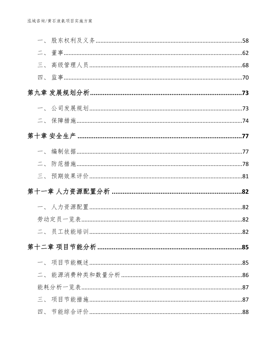 黄石液氨项目实施方案参考模板_第4页