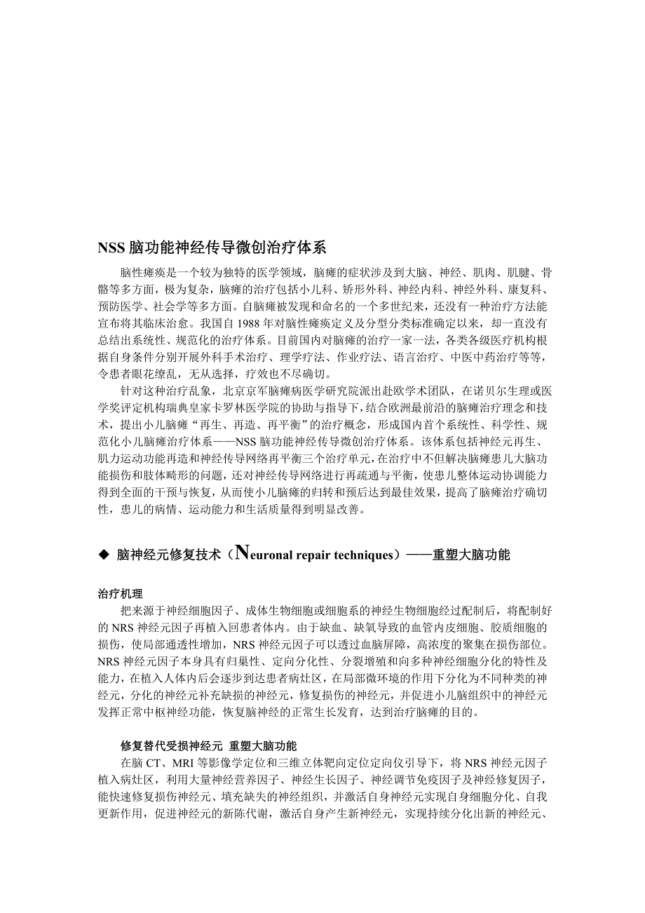 NSS脑功能神经传导微创治疗体系.doc_第1页