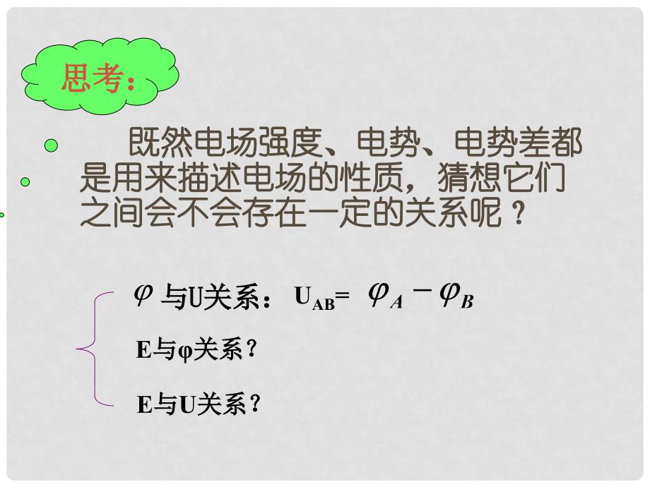 浙江省桐乡市高考物理一轮复习 电势差与电场强度的关系课件_第3页