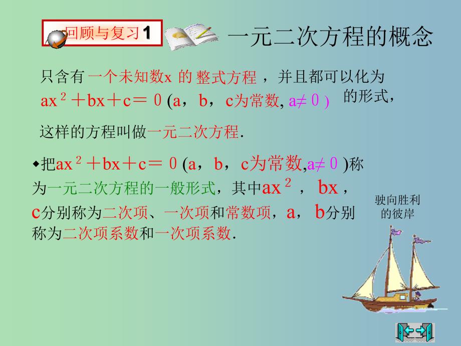 九年级数学上册 21 一元二次方程复习课件 （新版）新人教版.ppt_第2页