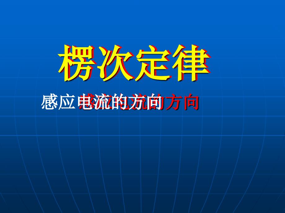 新课标选修3-2《楞次定律》课件 (2)_第1页