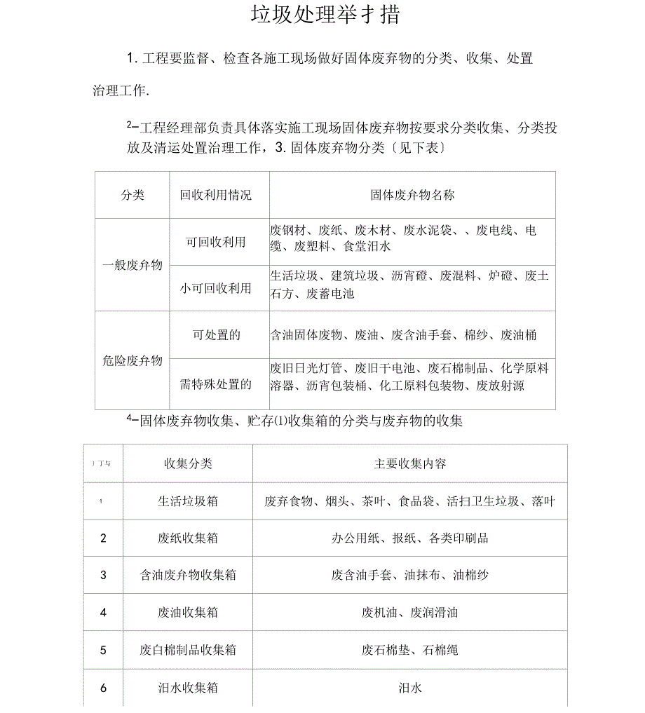 垃圾处理措施_第1页