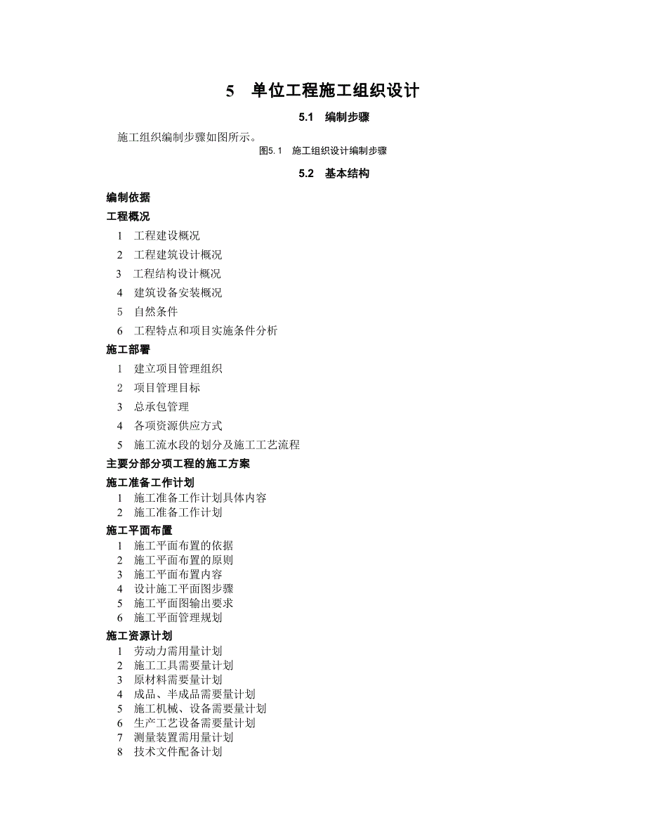 单位工程施工组织设计标准_第1页