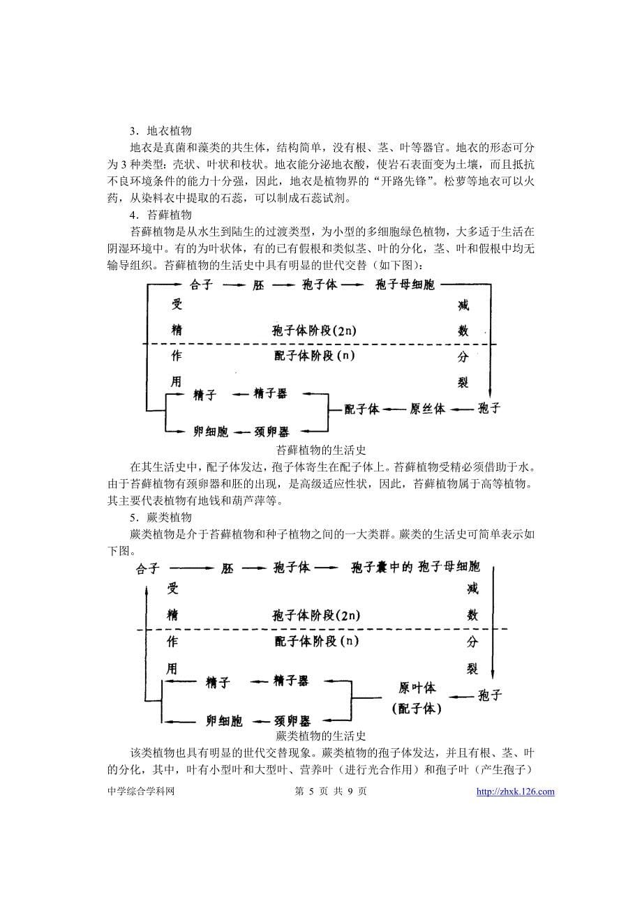 37中学生物竞赛辅导第二章：植物的类群(上).doc_第5页