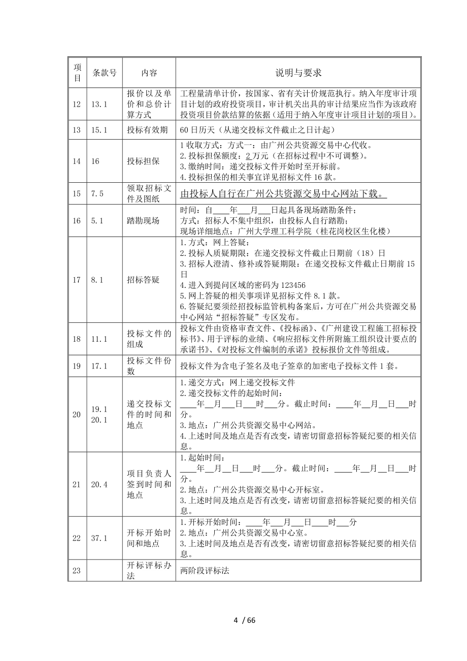 广州大学理工科学院改造提升项目桂花岗校区生化楼工程_第4页